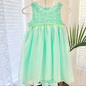 CAT & JACK Mint Green Princess Dress (Size 12M)
